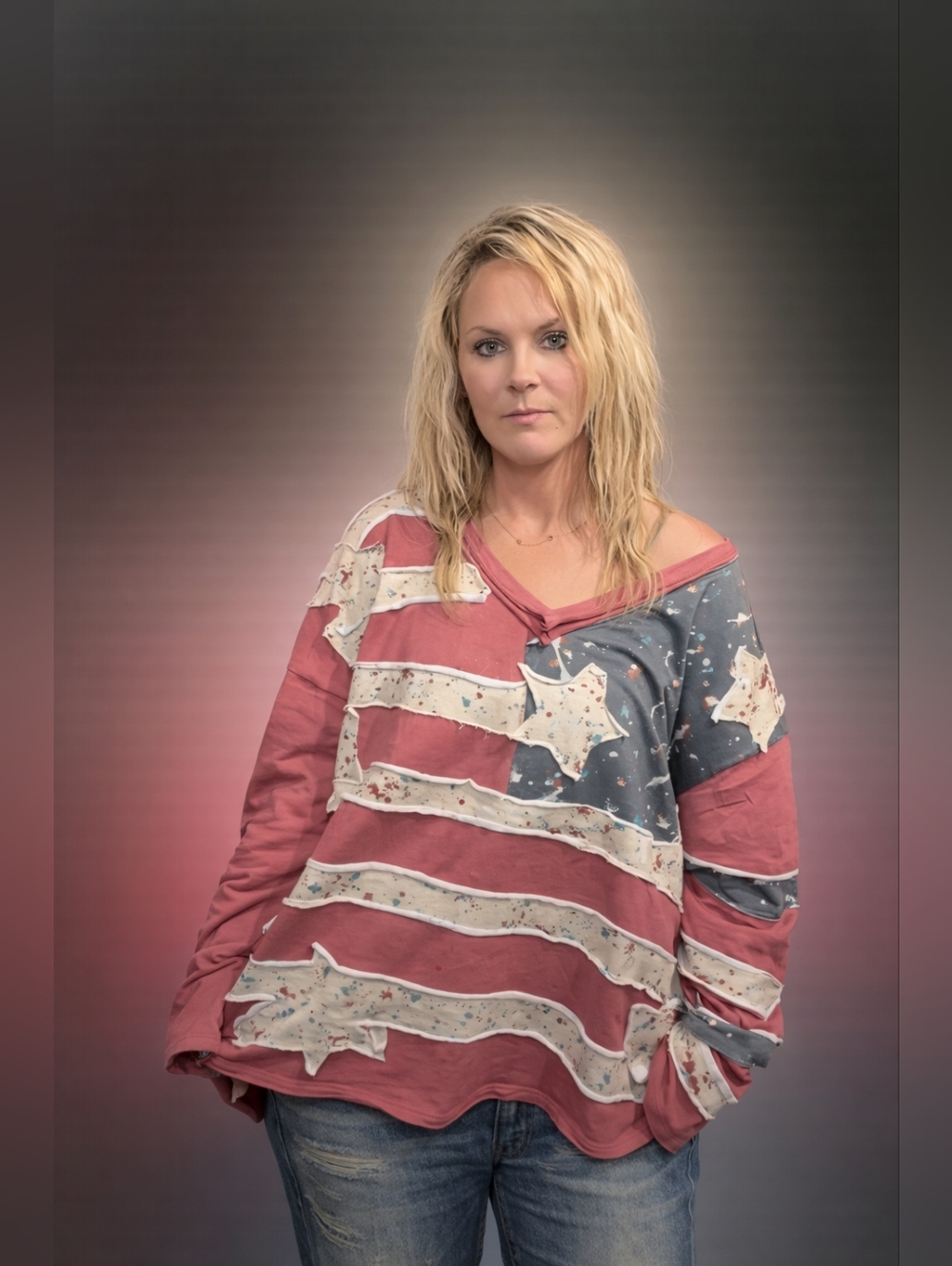 #1535 A Rare Bird Stars & Sweetheart Top
